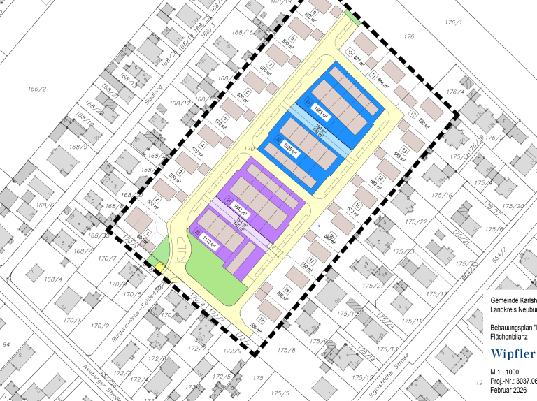 Lageplan BGM-Seitle-Straße_Reihenhäuser