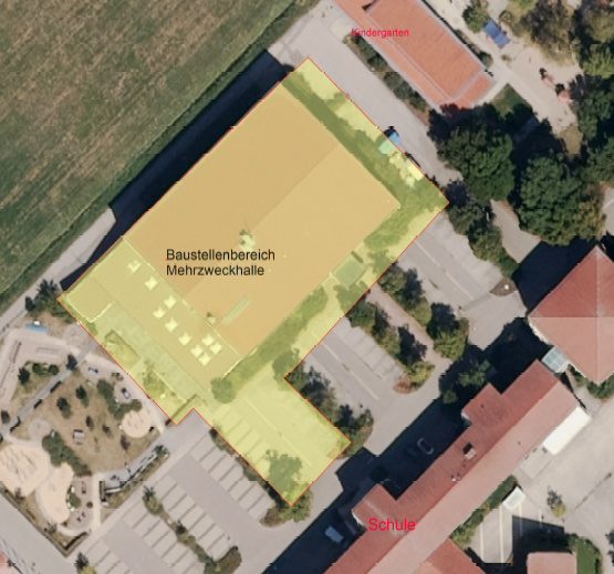 Mehrzweckhalle Baubeginn Mehrzweckhalle Baubeginn